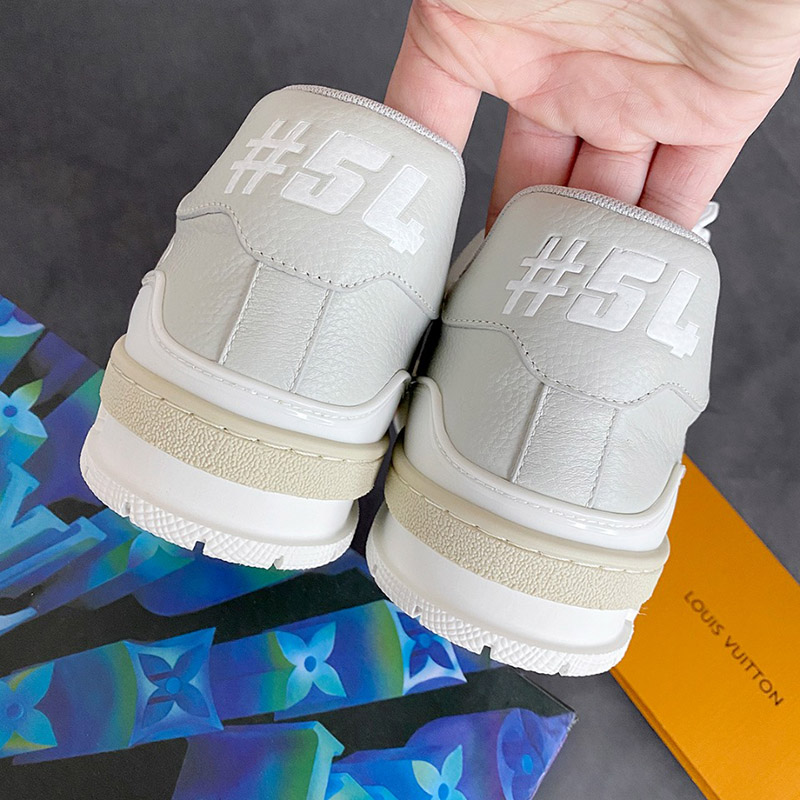 Louis Vuitton LV Trainer White Blue Sneaker – Crepslocker